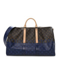 Monogram Split Keepall Bandouliere 50 Pacific Blue