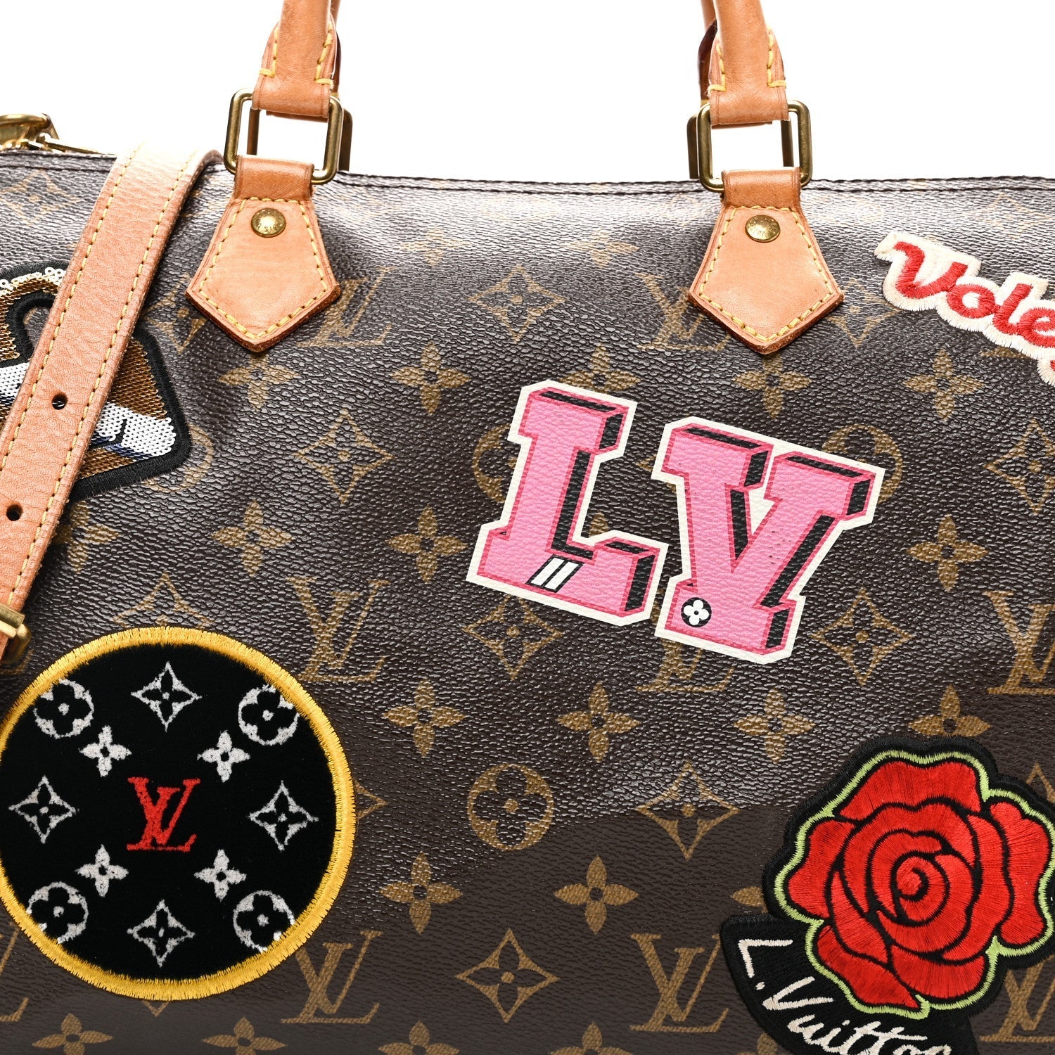 Monogram Patches Speedy Bandouliere 30