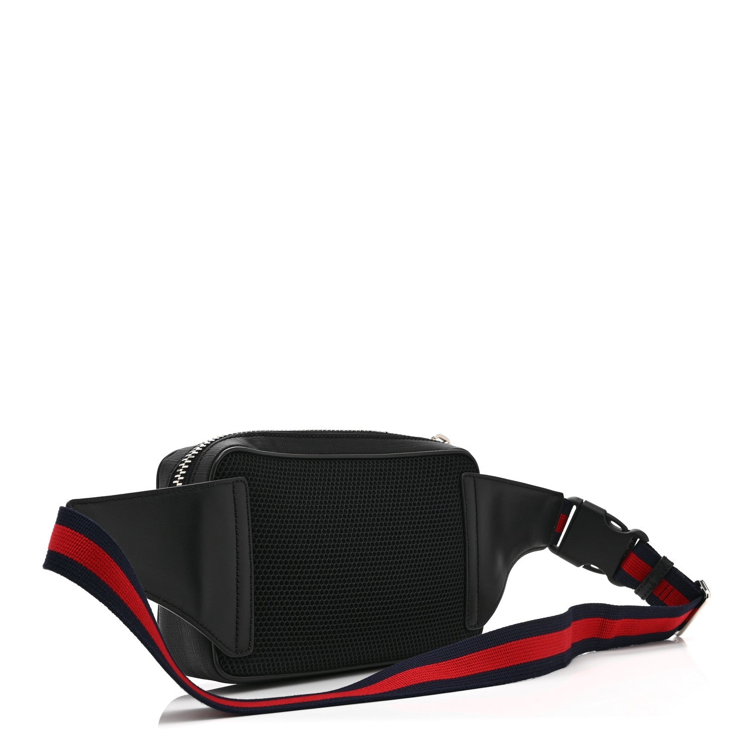 Soft GG Supreme Monogram Web Belt Bag Black Grey