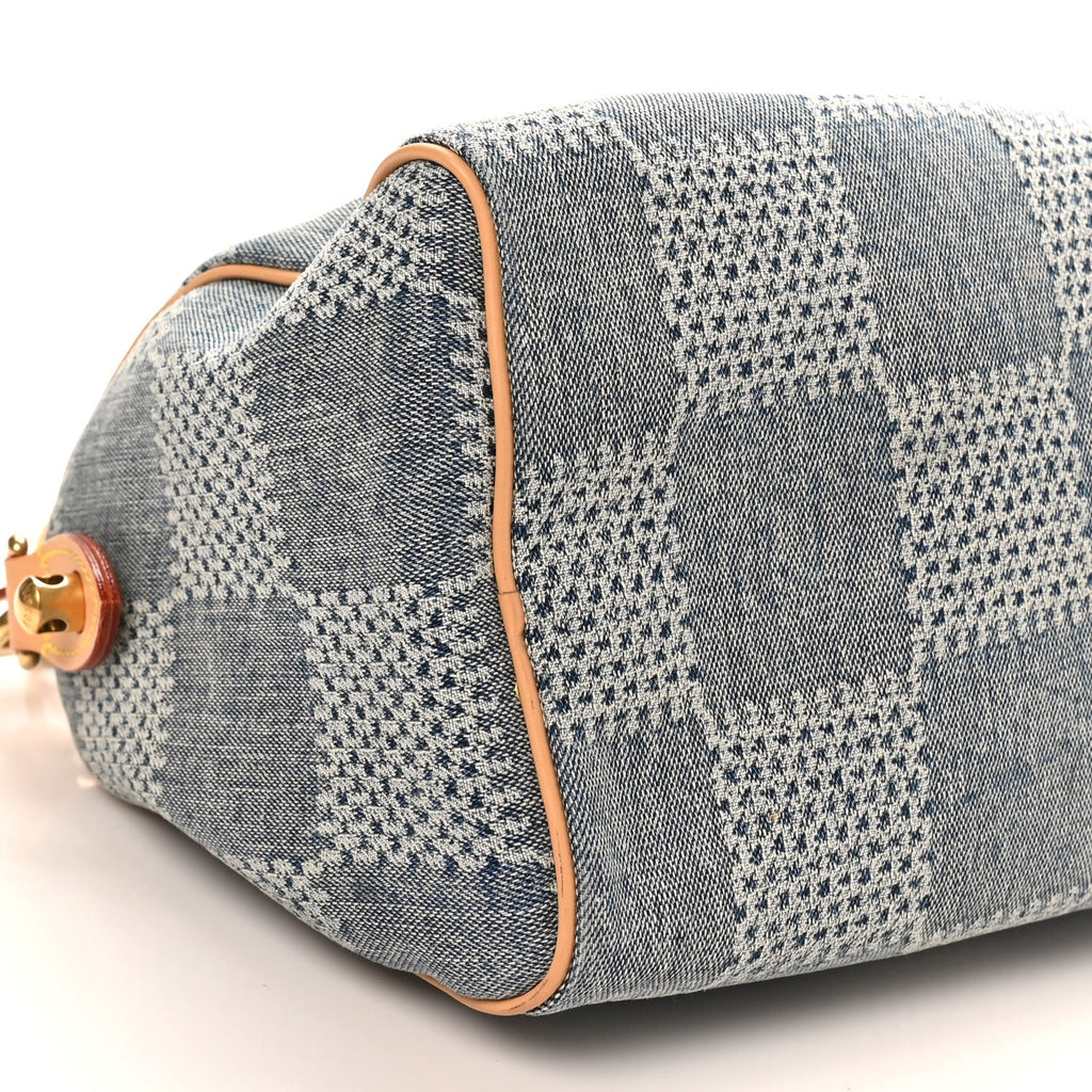 Damier Denim 3D Speedy Bandouliere 25 Bleu