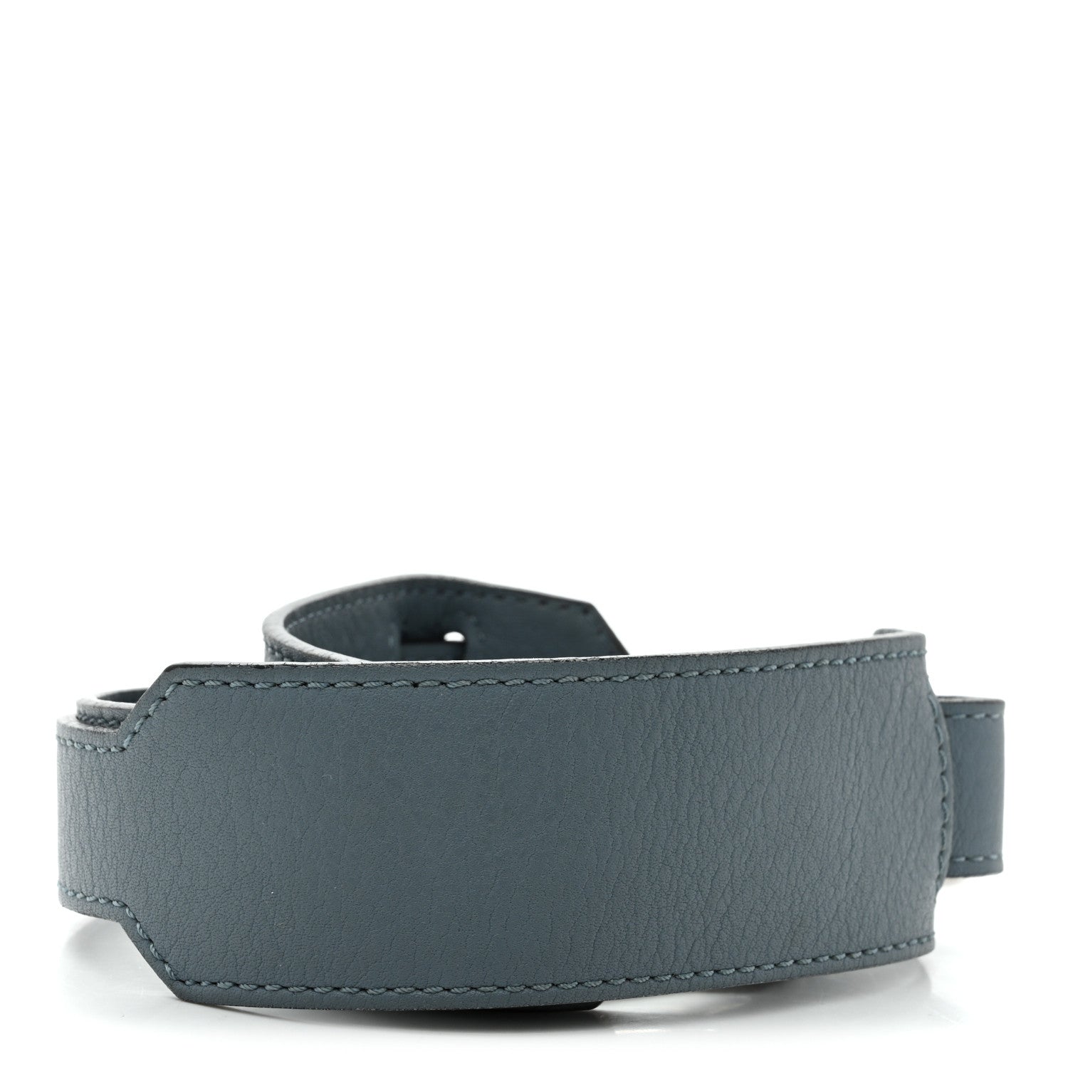 Satin Calfskin Pad Strap Stone Blue