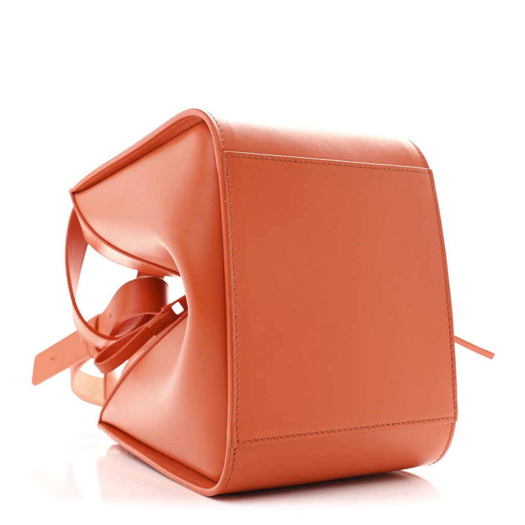 Satin Calfskin Compact Hammock Shoulder Bag Orange