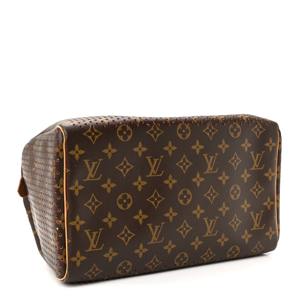 Monogram Perforated Speedy 30 Orange