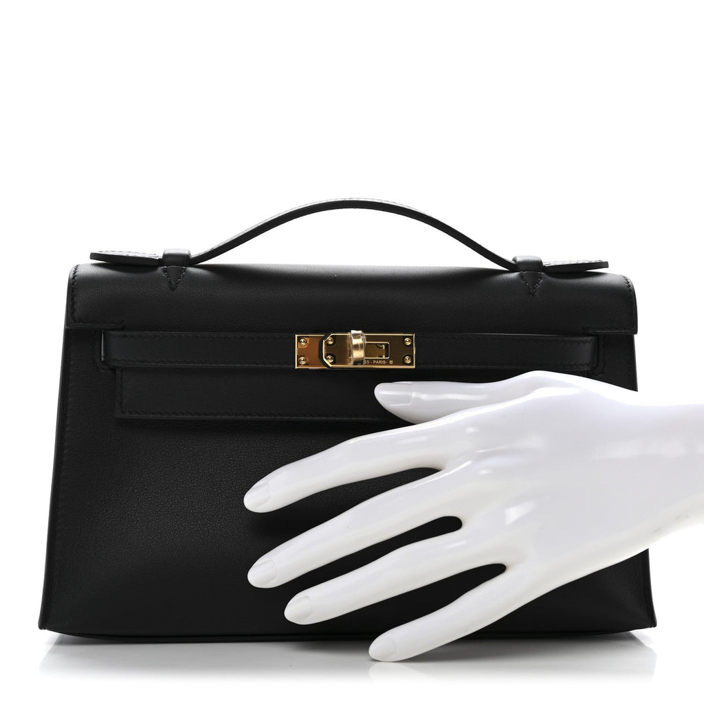 Swift Kelly Pochette Clutch Black