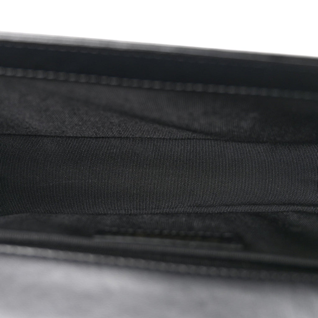 Lambskin Quilted Medium Boy Flap Black