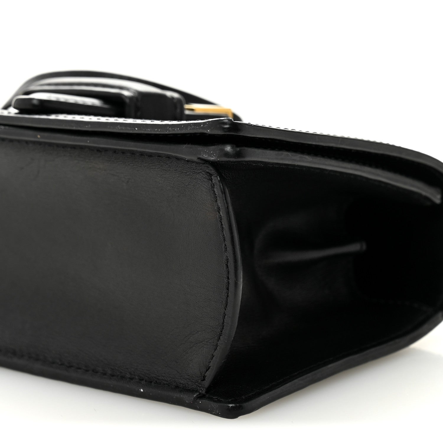 Calfskin Small Barcelona Shoulder Bag Black