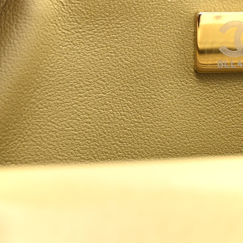 Aged Calfskin Quilted 2.55 Reissue 224 Flap  Khaki