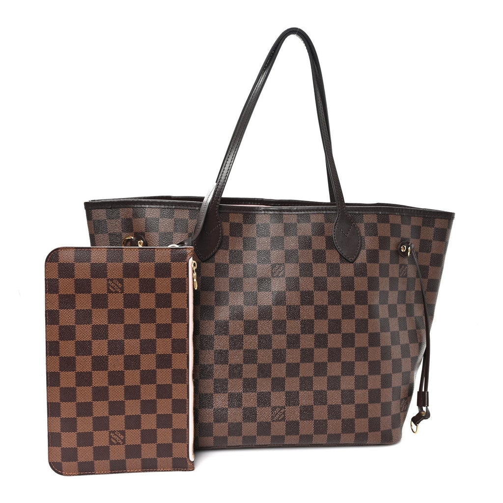 Damier Ebene Neo Neverfull MM Rose Ballerine