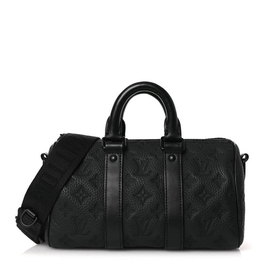 Monogram Taurillon Keepall Bandouliere 25 Black