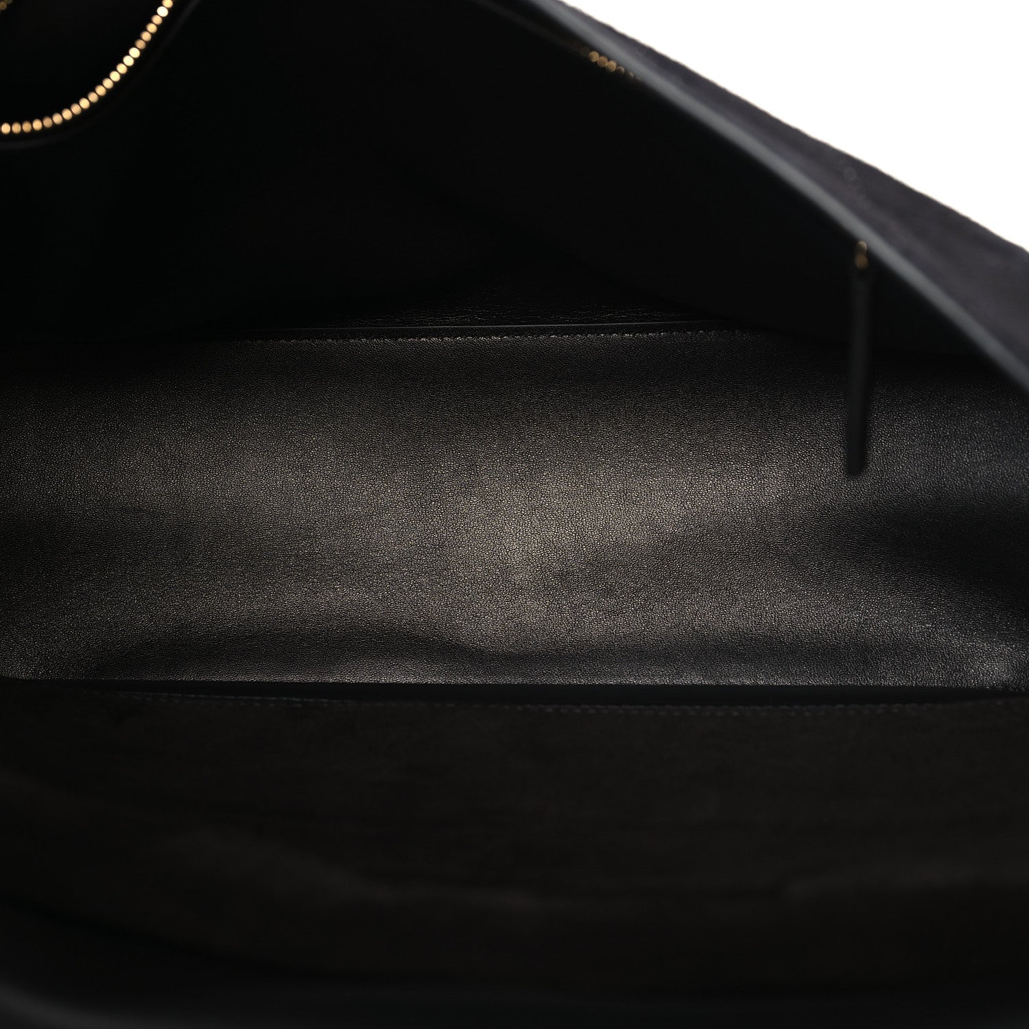 Suede Calfskin Small Souplissimo Maxi Flap Black