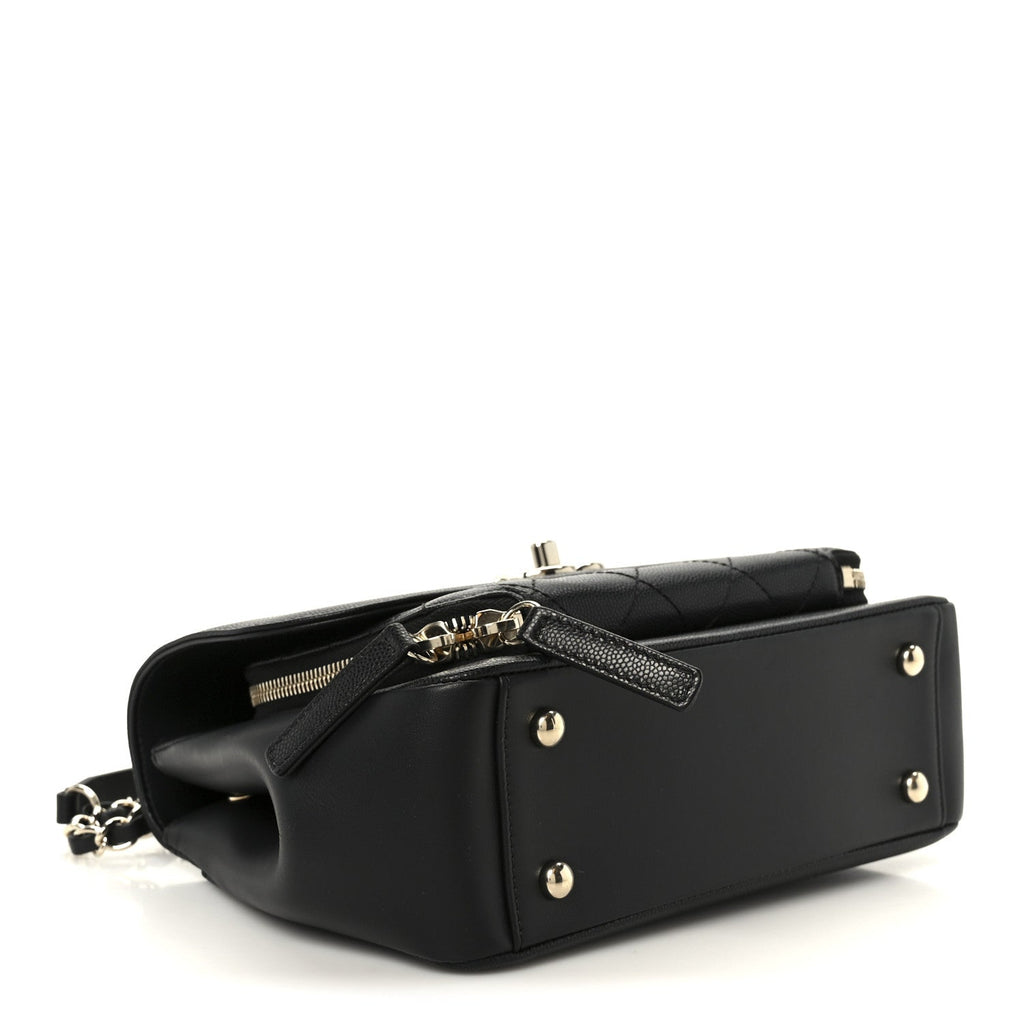 Caviar Quilted Medium Business Affinity Flap Black