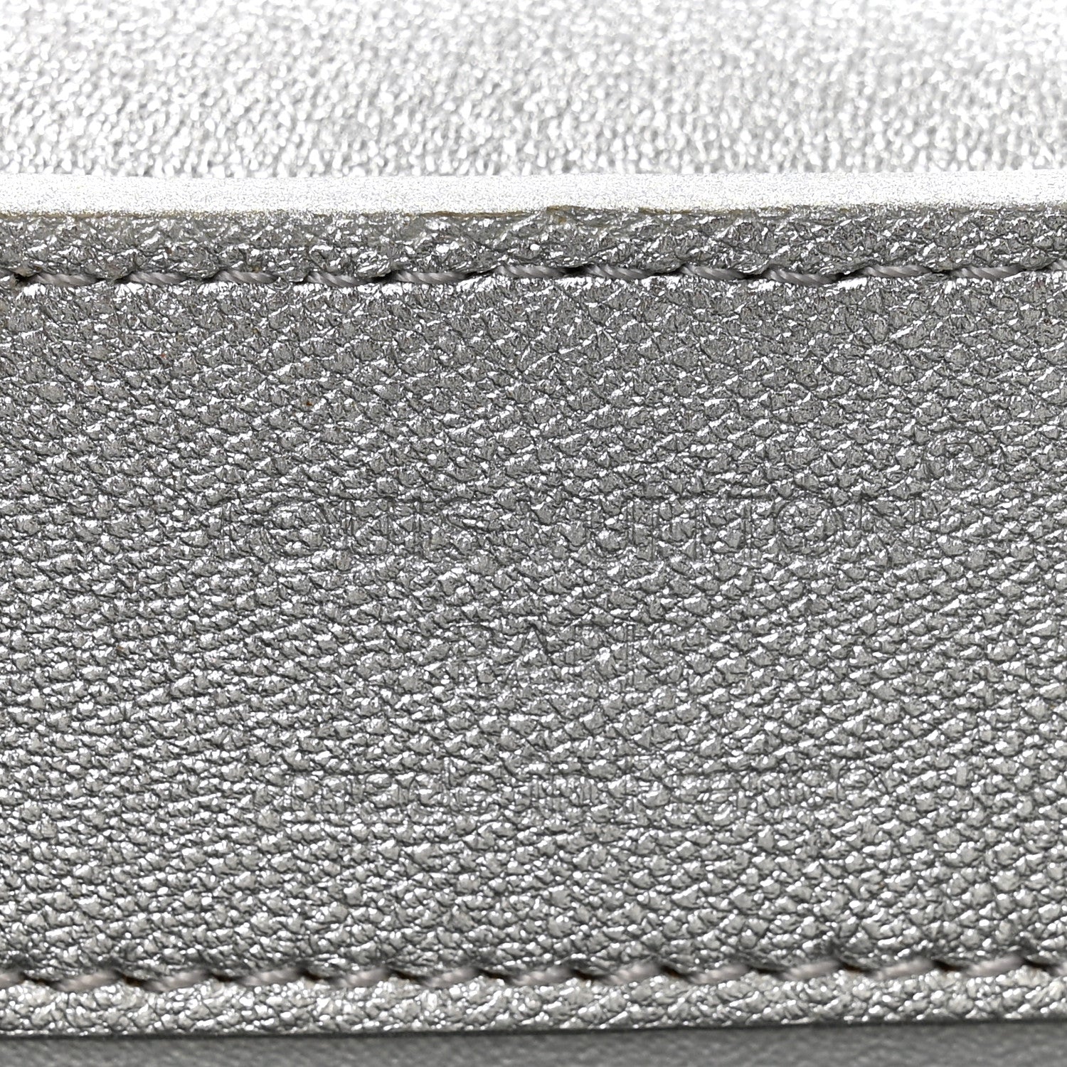 Lambskin Strass Mini Capucines  Silver