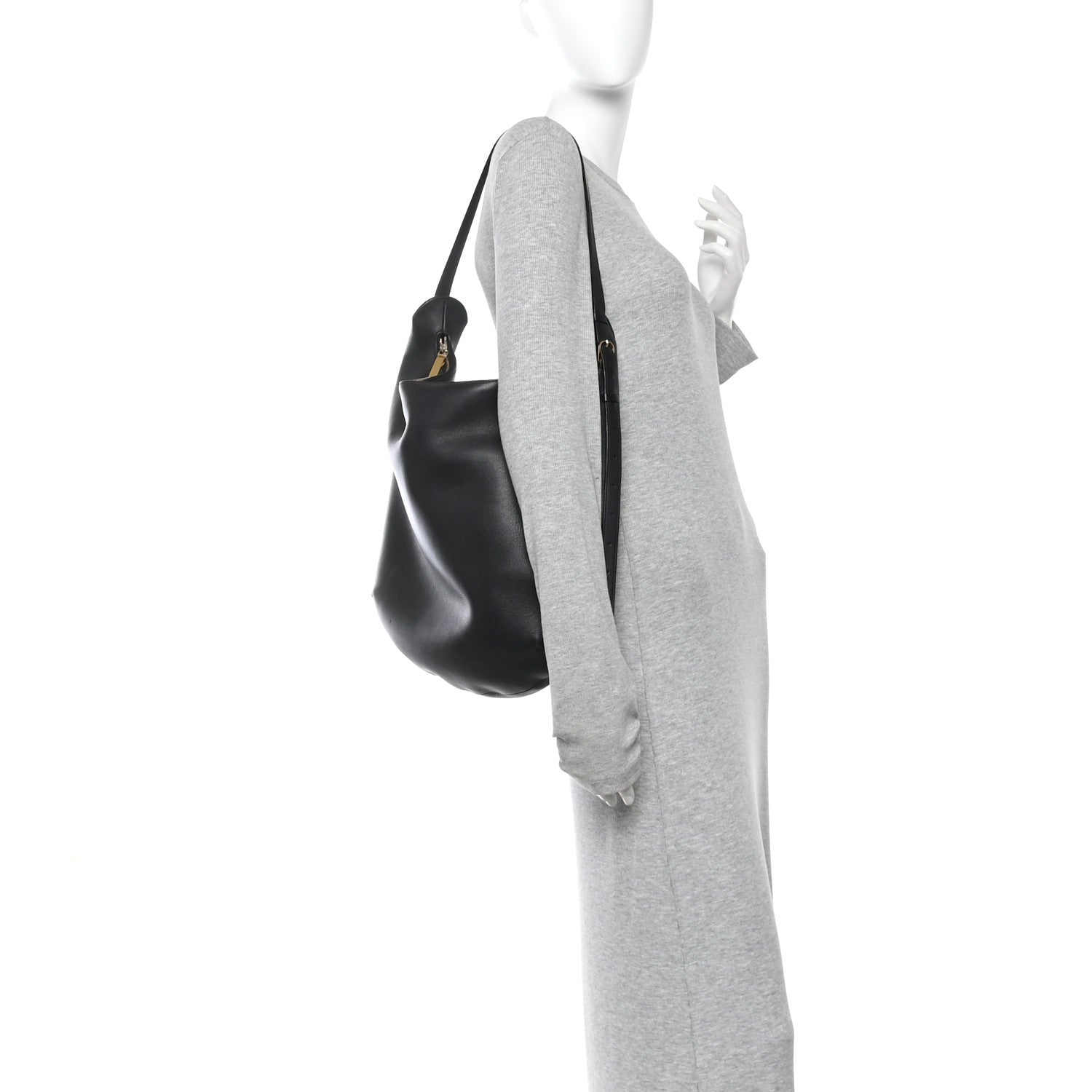Calfskin N/S Allie Bag Black