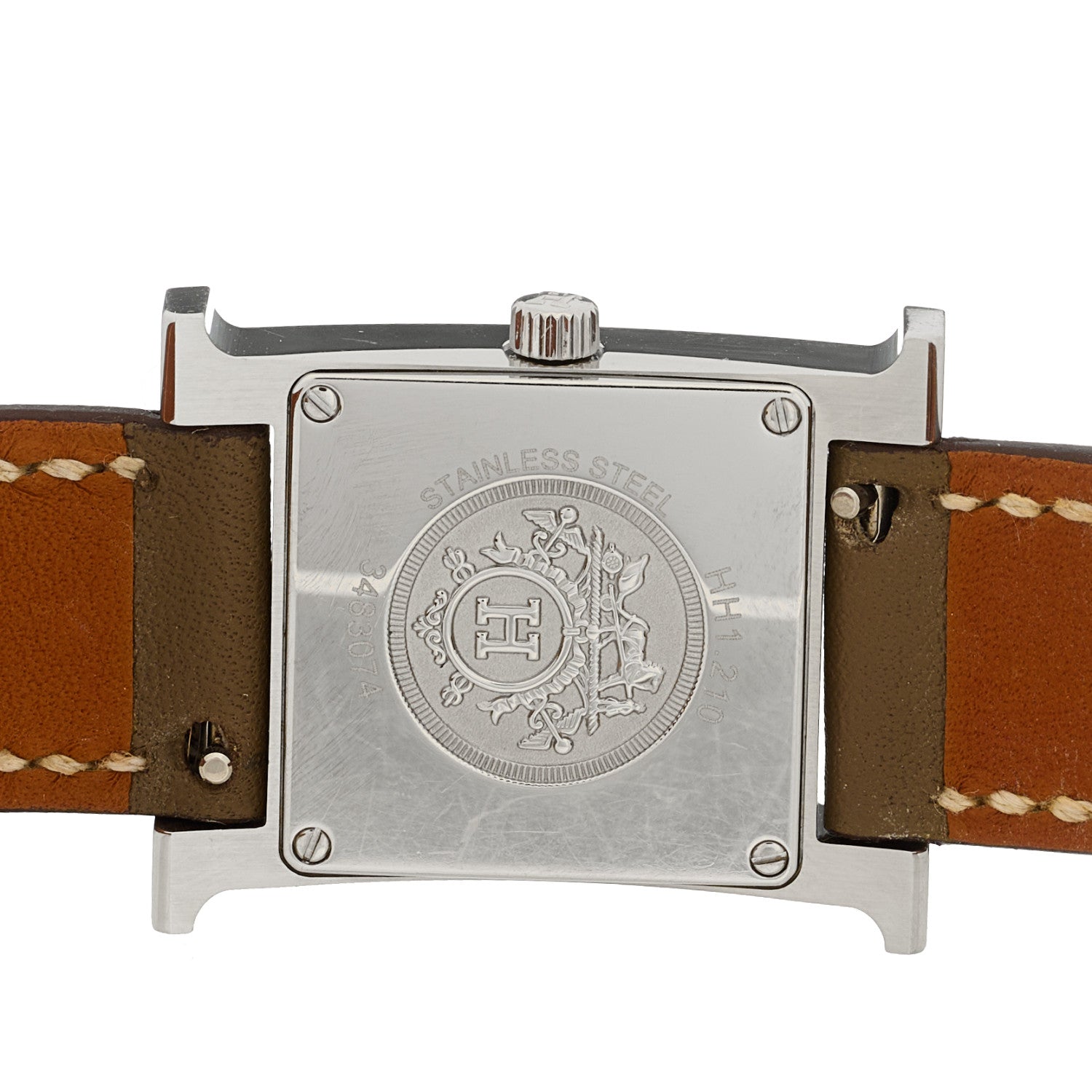 Stainless Steel Swift 21mm Heure H Hour Quartz Watch Etoupe