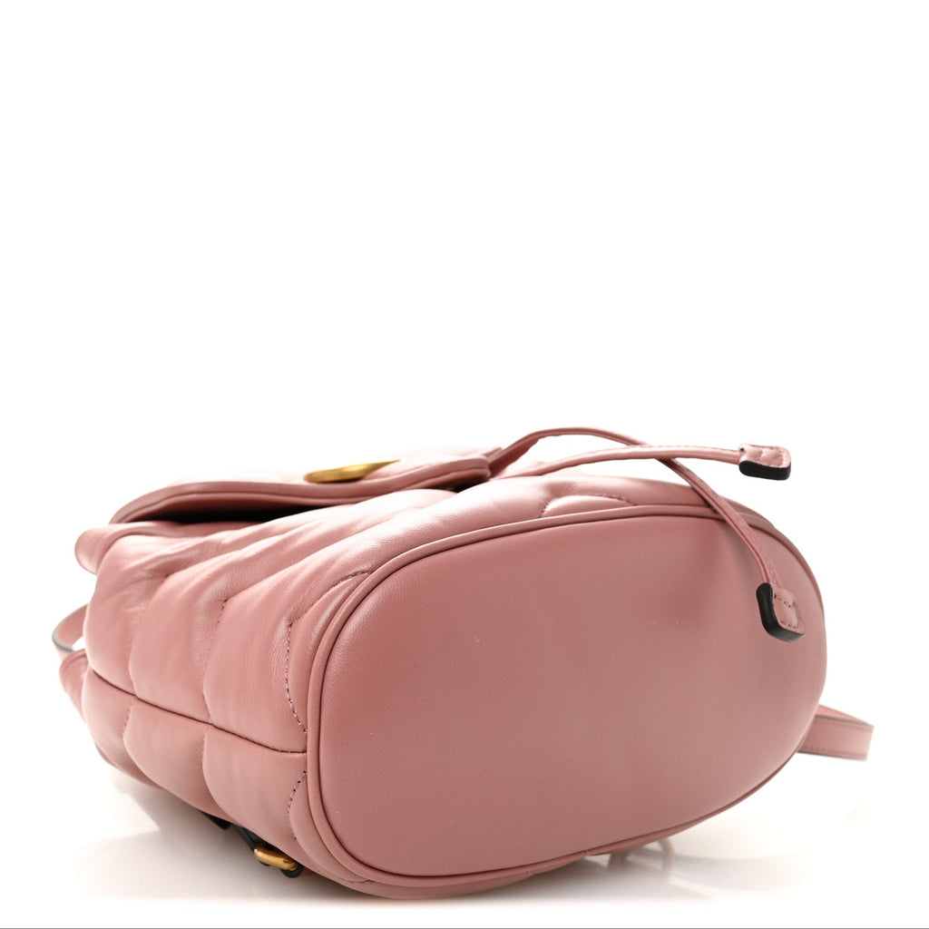 Nappa Chevron Matelasse GG Marmont Backpack Carmine Rose