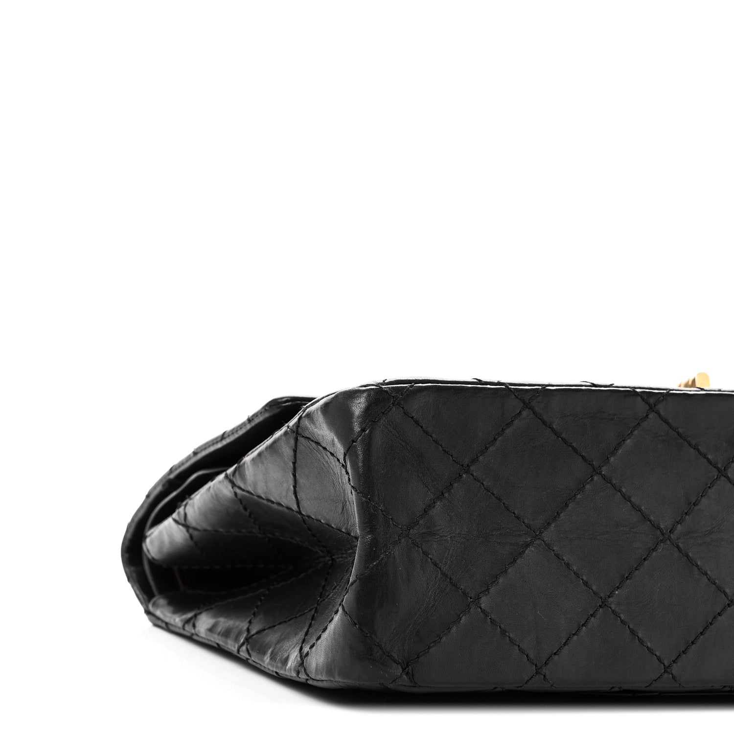 Aged Calfskin Quilted 2.55 Reissue 226 Flap Black