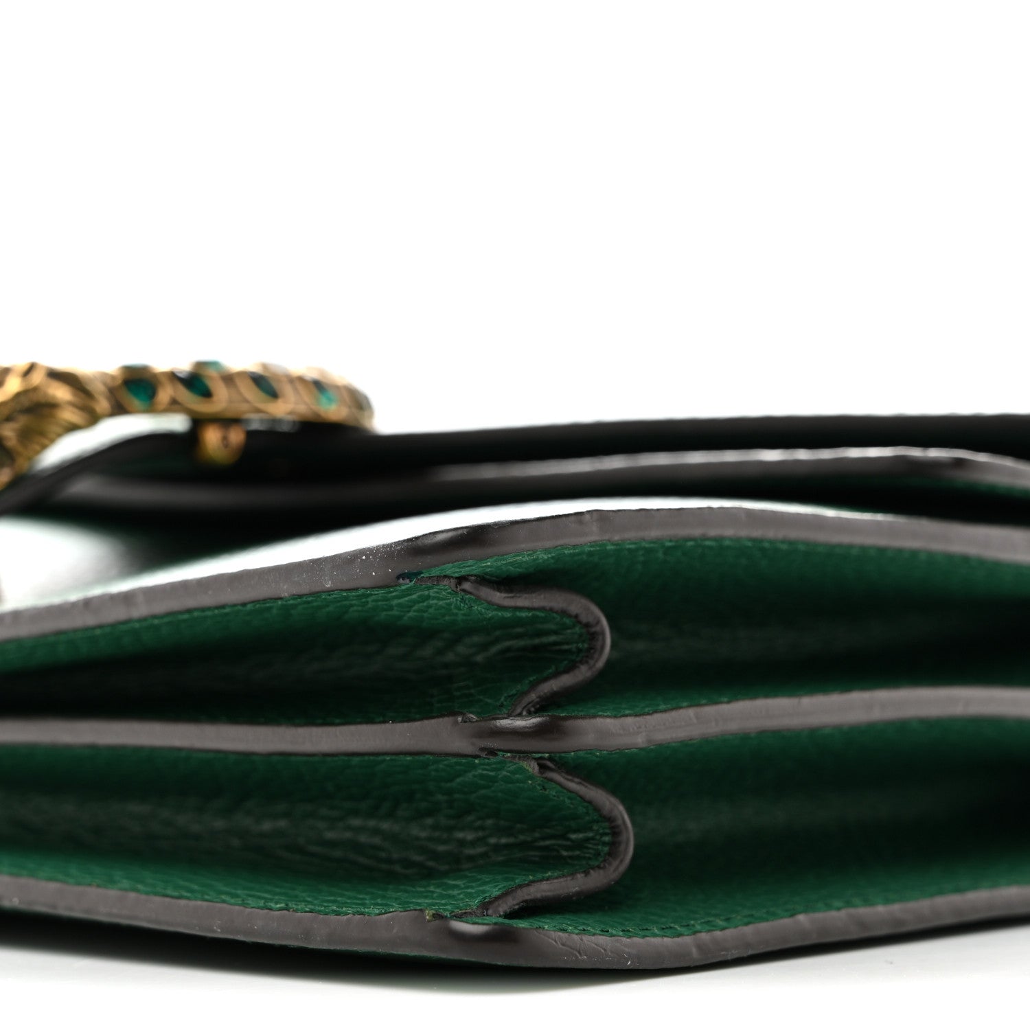 Dollar Calfskin Crystal Small Dionysus Shoulder Bag Emerald
