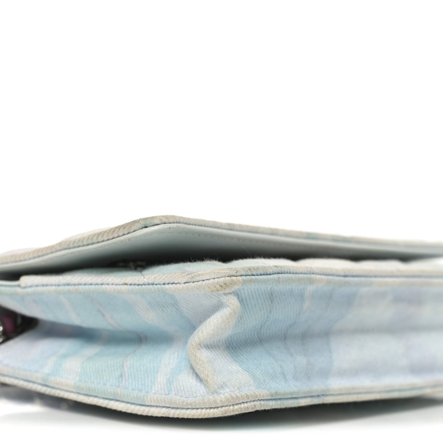 Canvas Quilted Jungle Jeans Wallet on Chain WOC Multicolor