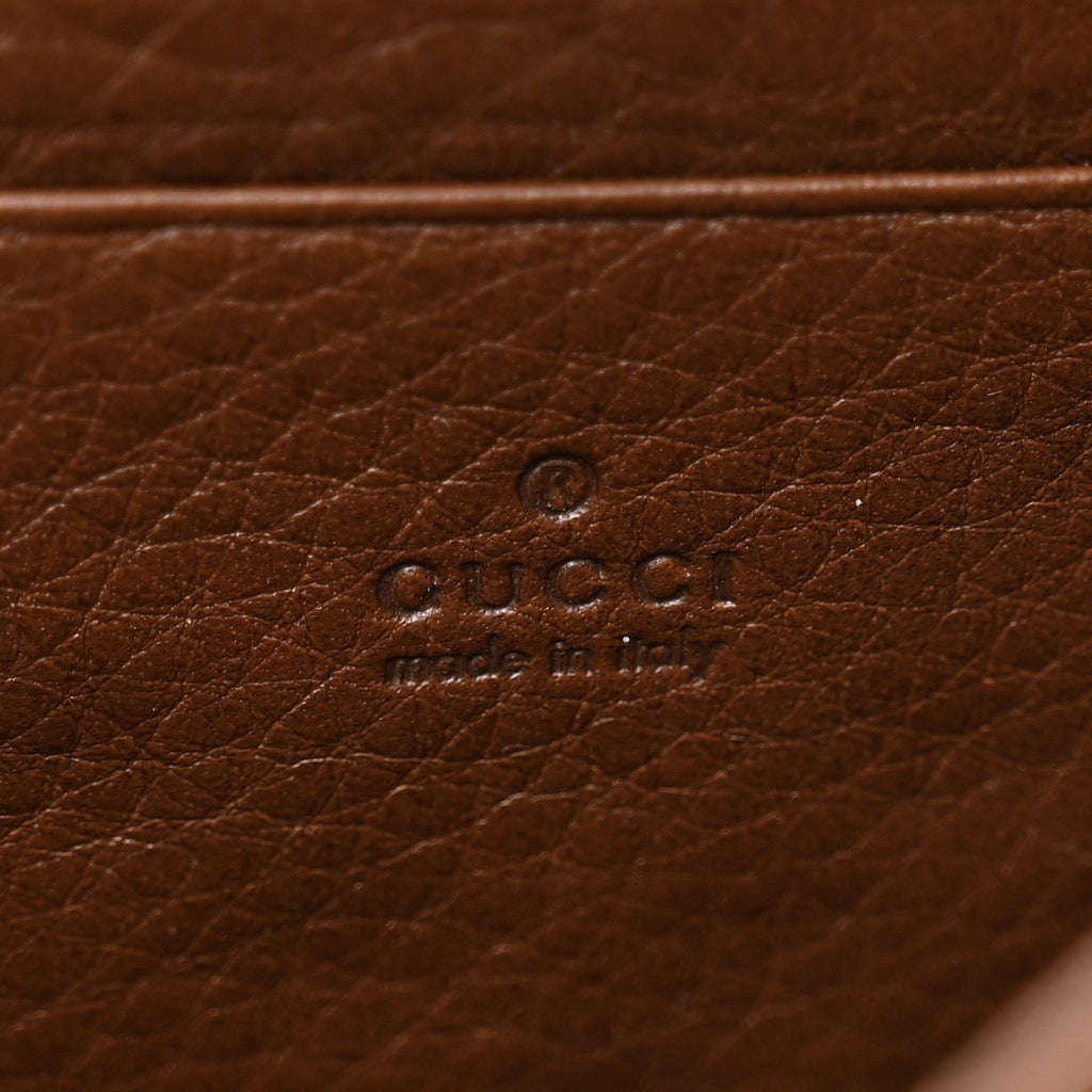 Cellarius Calfskin GG Marmont Chain Wallet Nut Brown