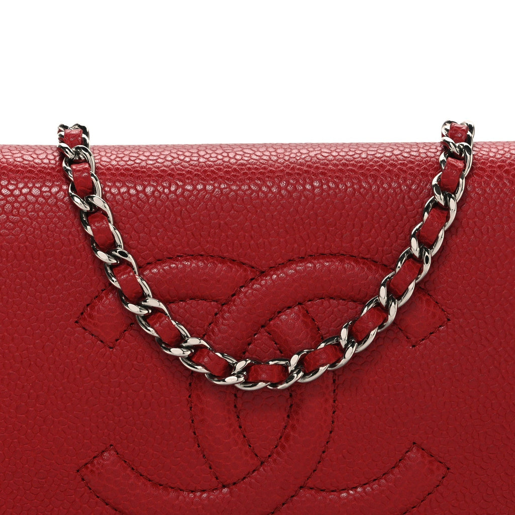 Caviar Timeless CC Wallet on Chain WOC Red
