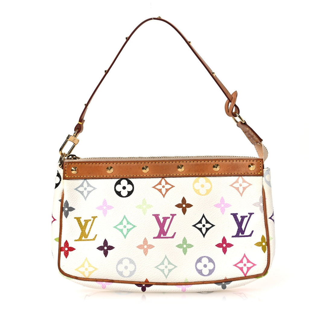 Monogram Multicolor Pochette Accessories White