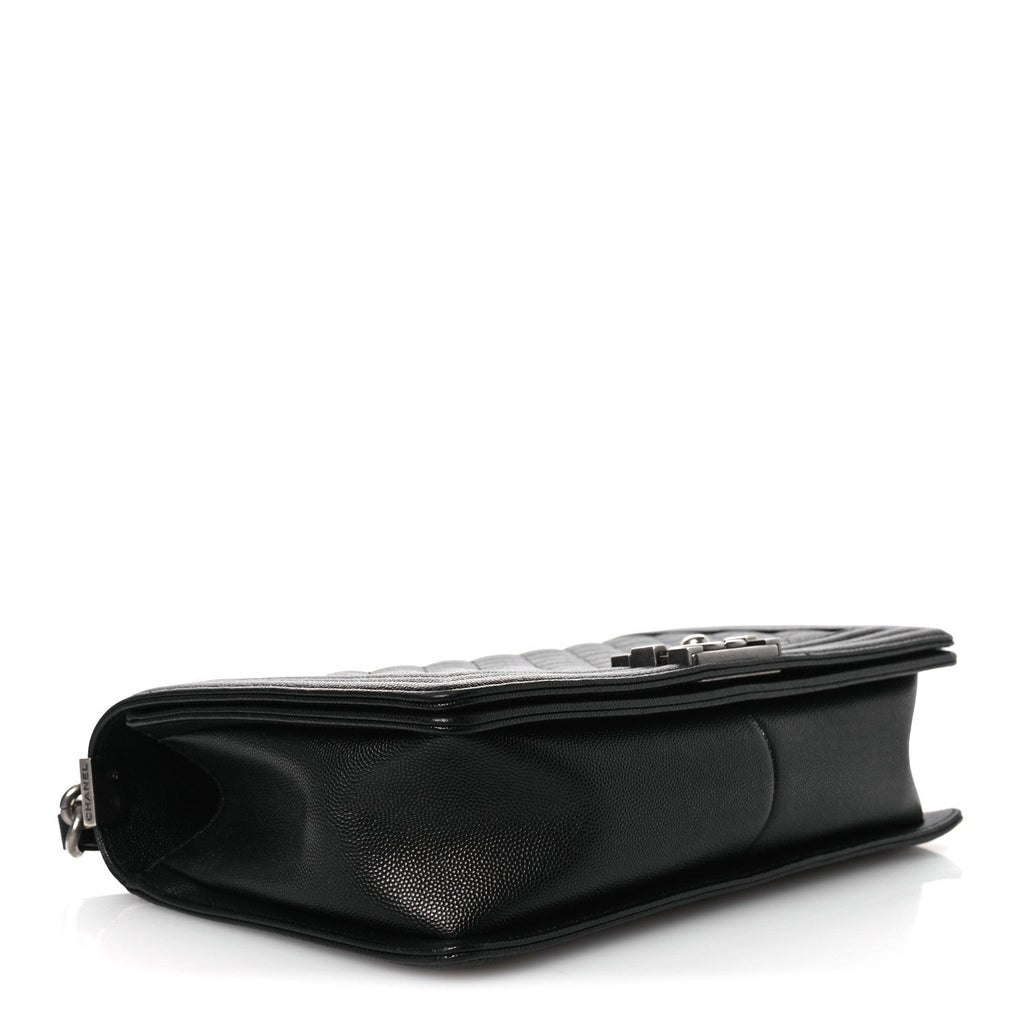 Caviar Quilted New Medium Boy Flap Black