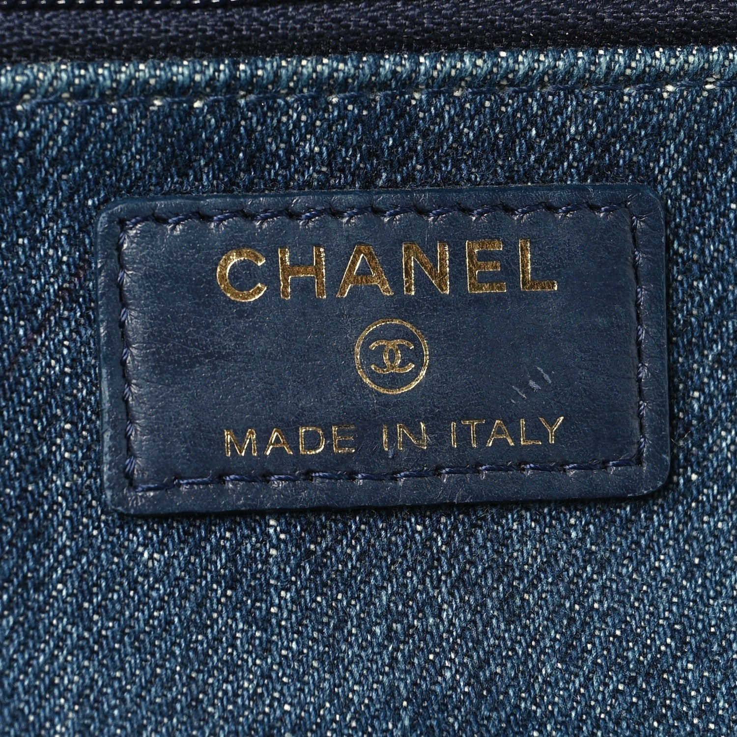 Denim Quilted Chanel 19 Wallet On Chain WOC Blue