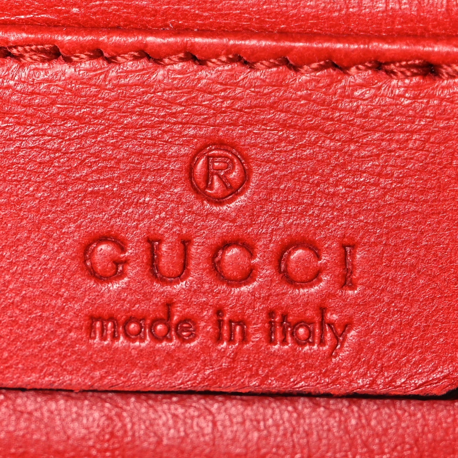 Patent Microguccissima Small Broadway Clutch Red