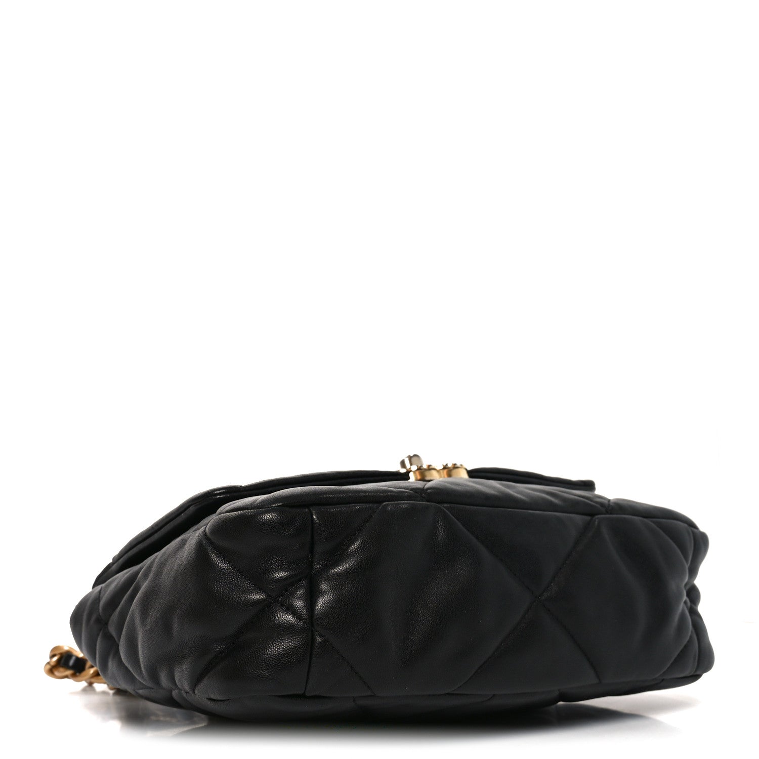 Lambskin Quilted Medium Chanel 19 Flap Black