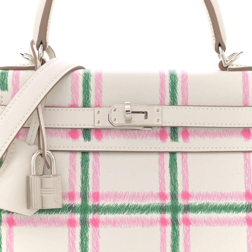 Swift Tartan Kelly Retourne 25 Gris Pale Rose Bubblegum Vert Moyen