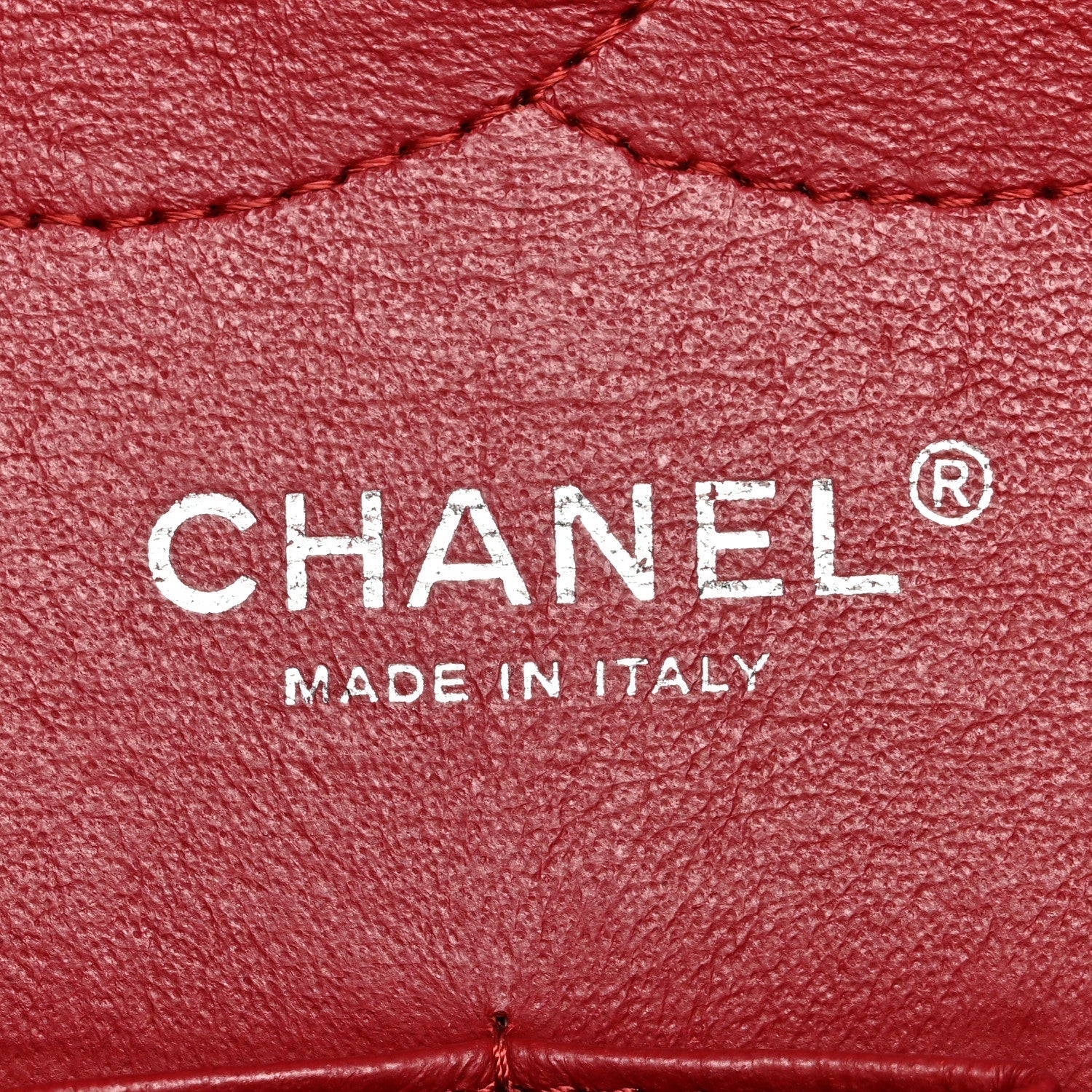 Caviar Quilted Jumbo Double Flap Dark Red