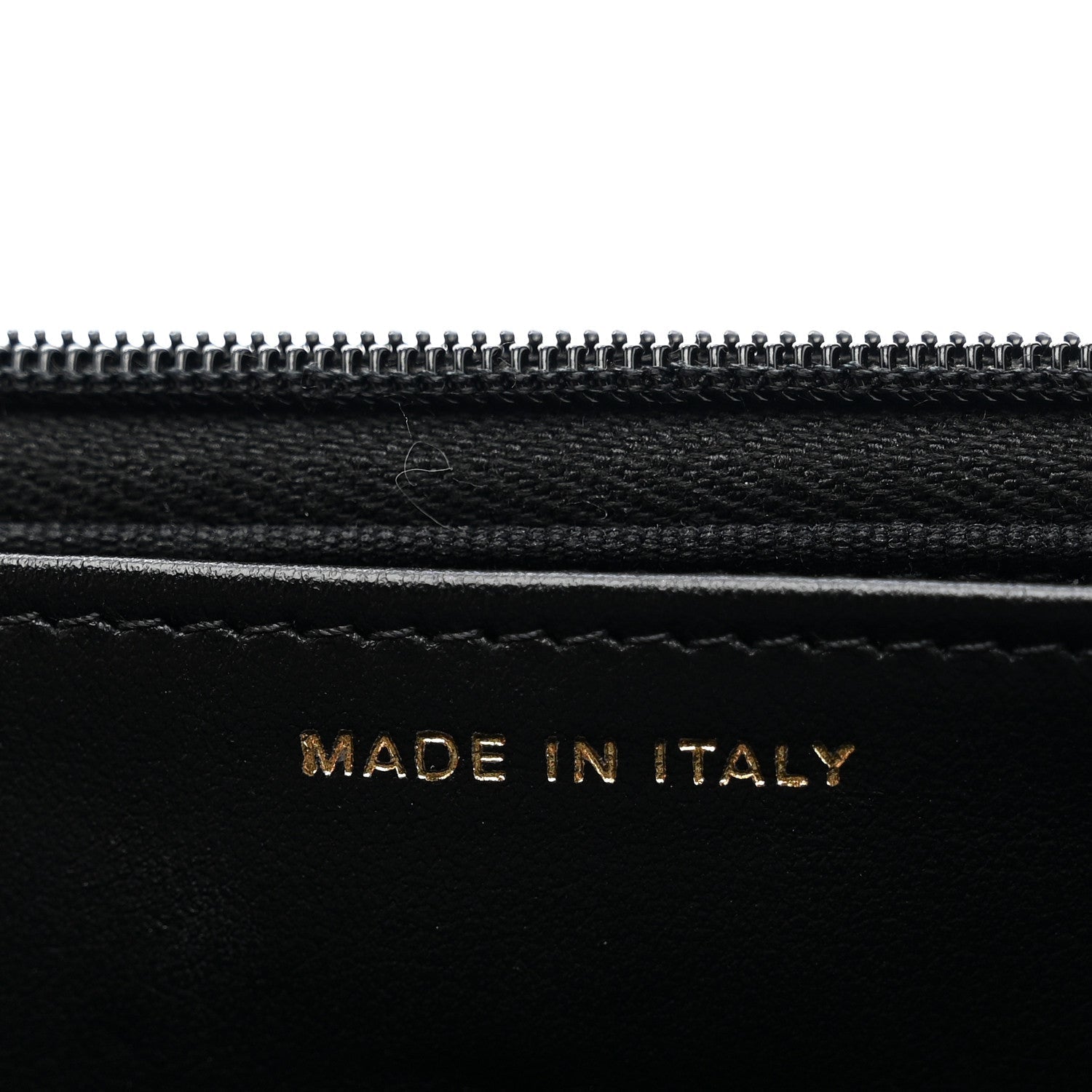Lambskin Quilted Twisted CC Wallet On Chain WOC Black