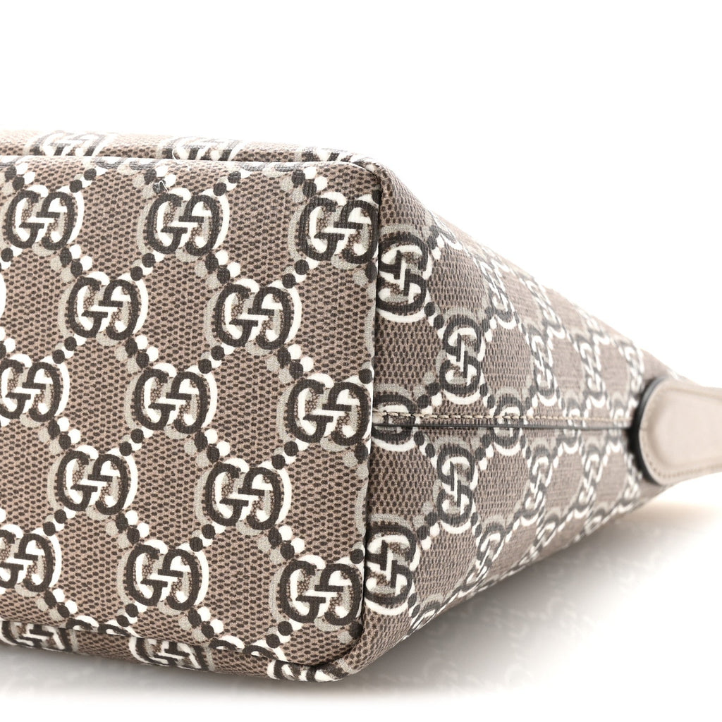 GG Shadow Monogram Super Mini Ophidia Shoulder Bag Taupe