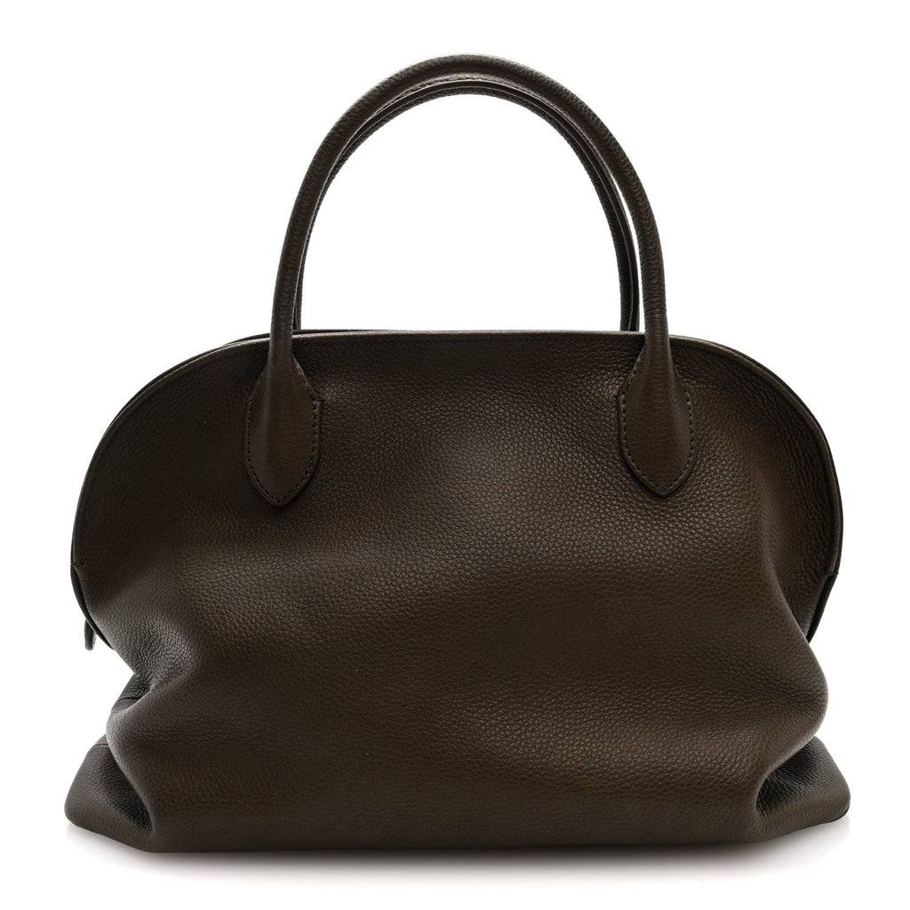 Grained Saddle Calfskin Agnes Bag Truffle