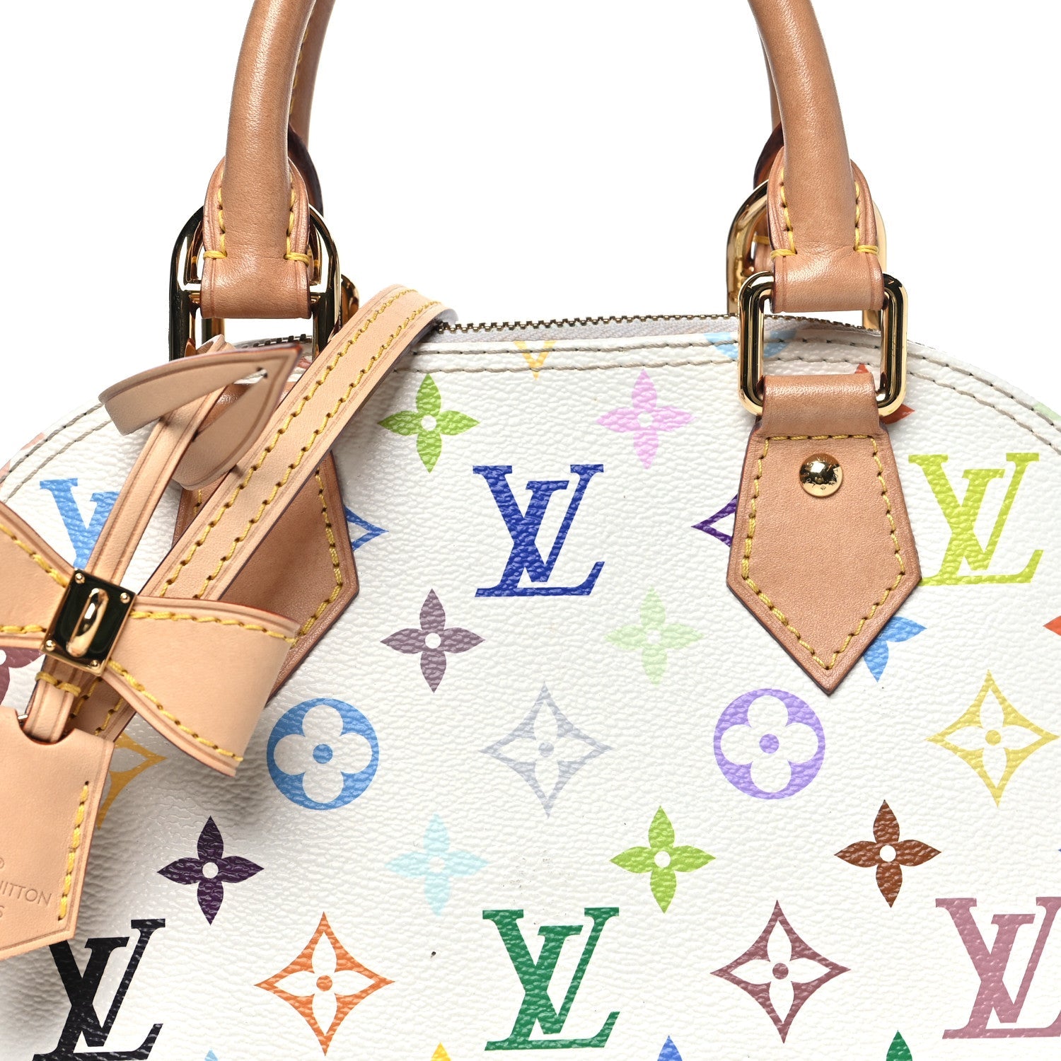 LV x TM Monogram Multicolor Alma BB White