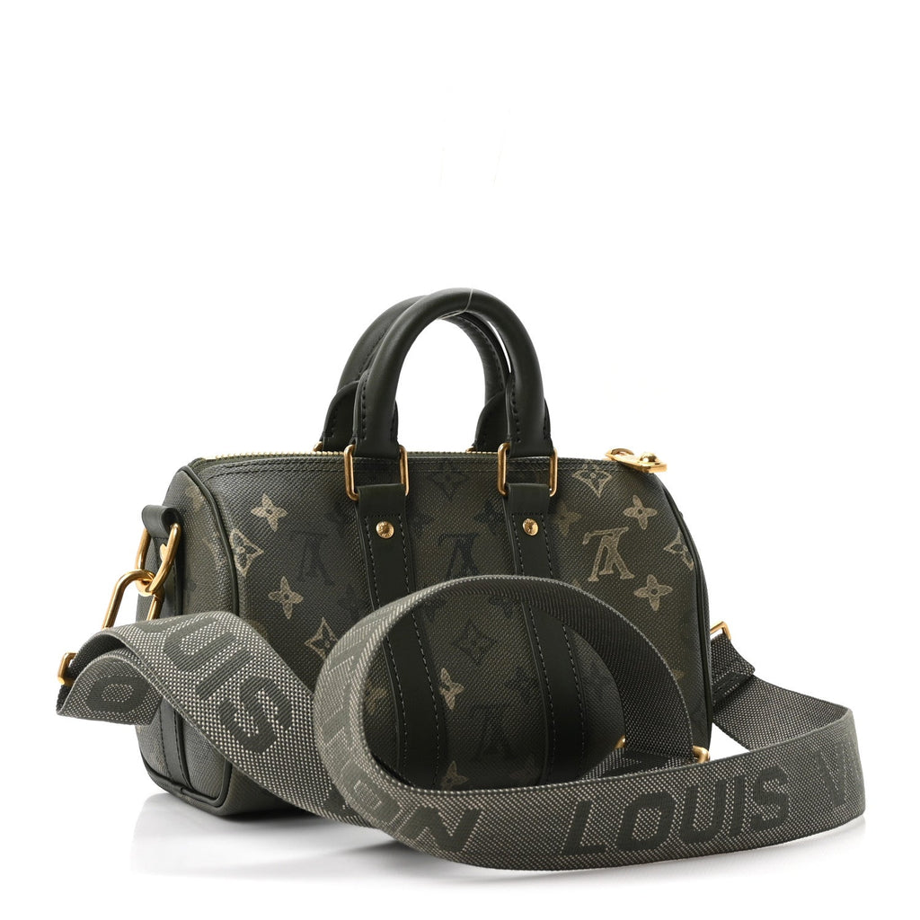 Monogram Surplus Keepall Bandouliere 25 Khaki