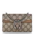 GG Supreme Monogram Super Mini Dionysus Shoulder Bag Taupe
