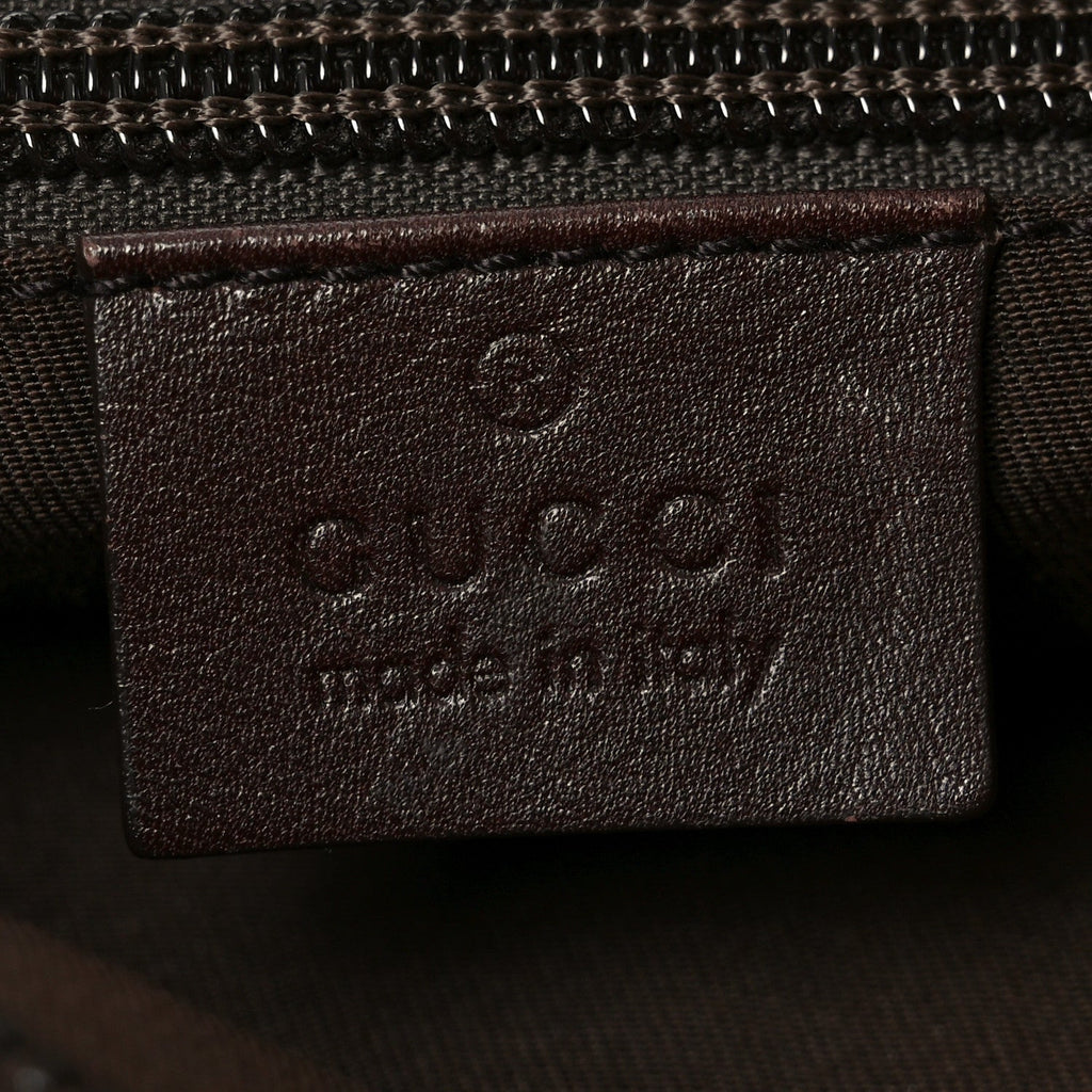 Guccissima Flat Messenger Bag Brown Dark Brown