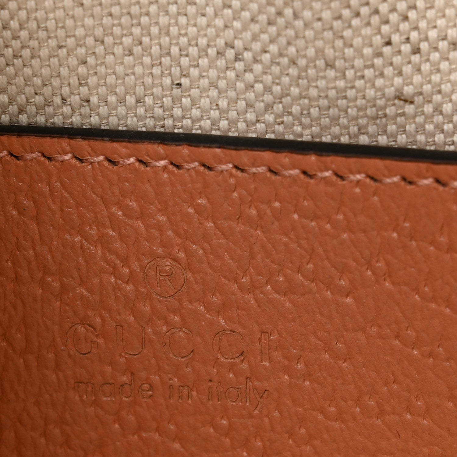 Monogram Textured Dollar Calfskin Mini Ophidia Shoulder Bag Cloche Rose Pink