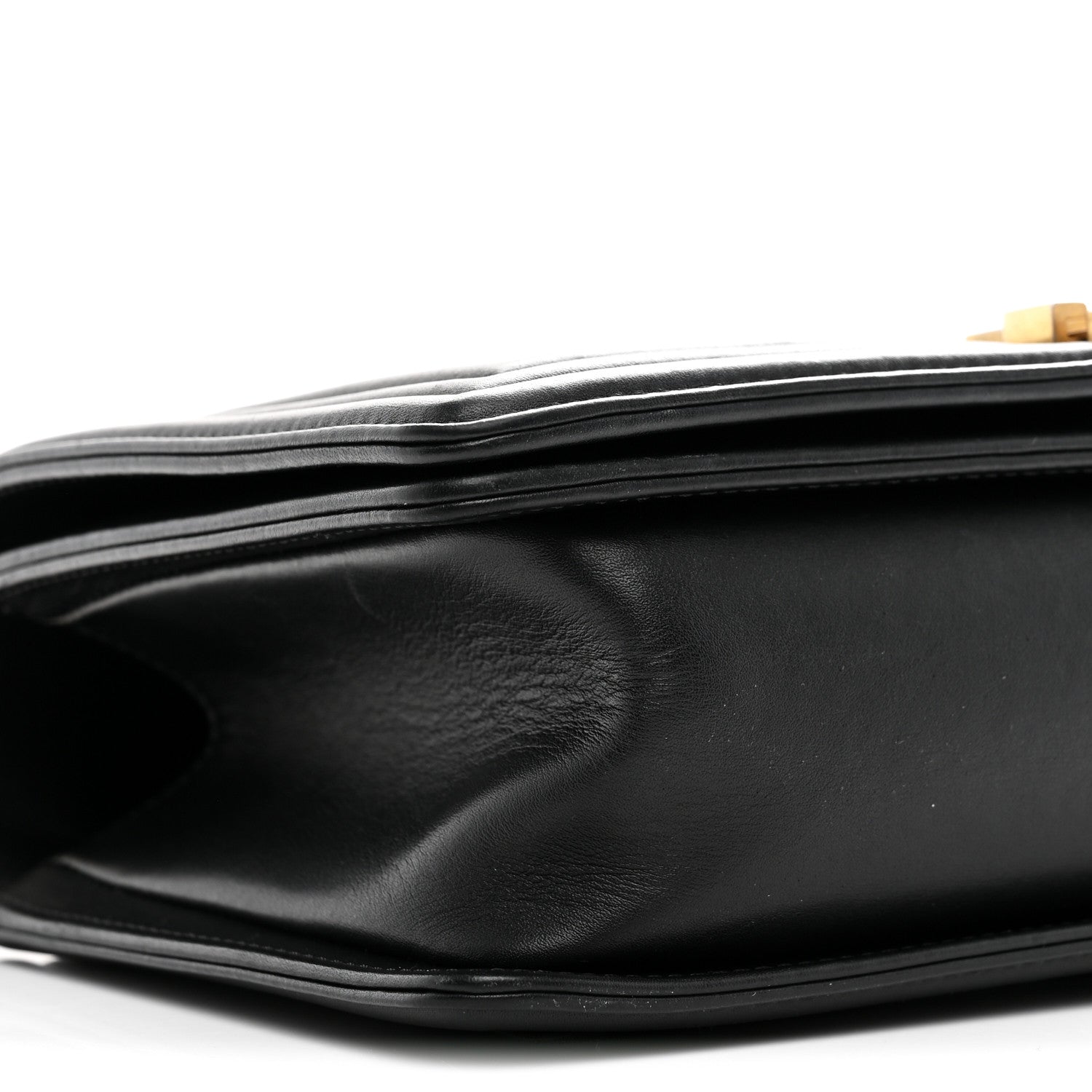 Lambskin Quilted Medium Boy Flap Black