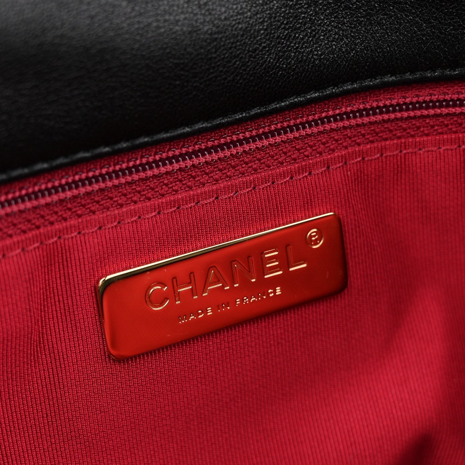 Lambskin Quilted Medium Chanel 19 Flap Black
