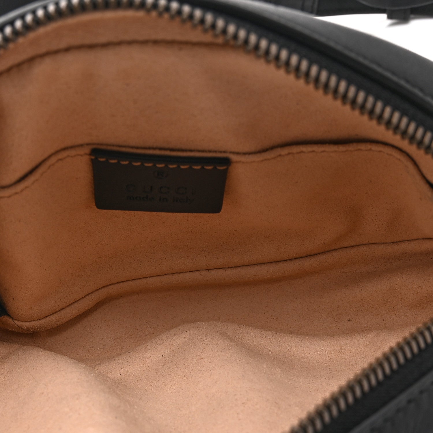 Calfskin Matelasse GG Marmont Belt Bag 85 34 Black