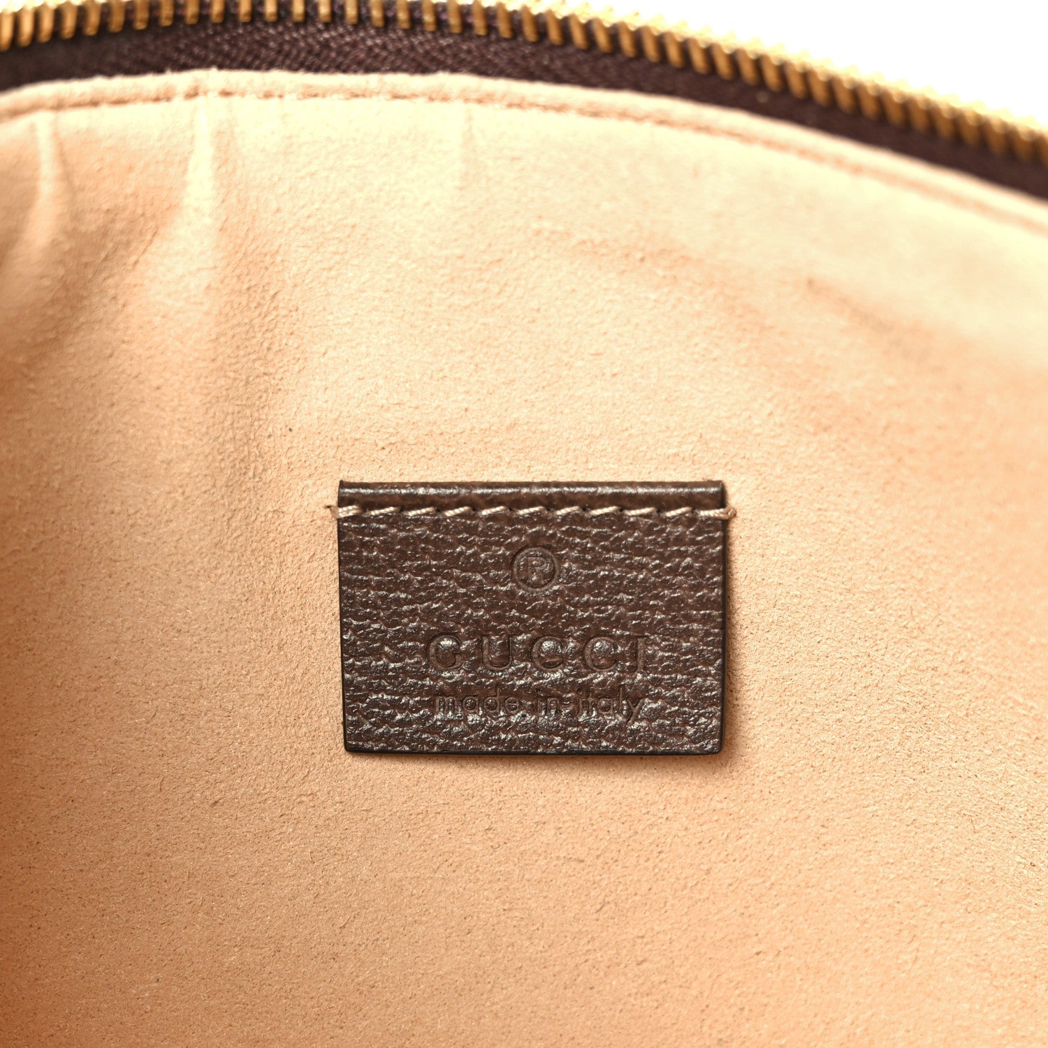 GG Supreme Monogram Large Ophidia Pouch Clutch Brown