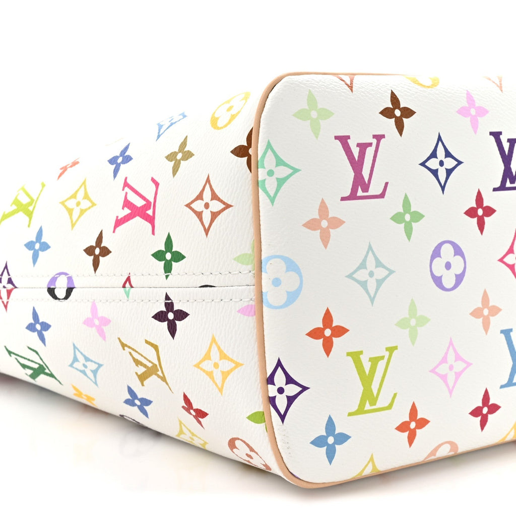 LV X TM Monogram Multicolor Neverfull MM White