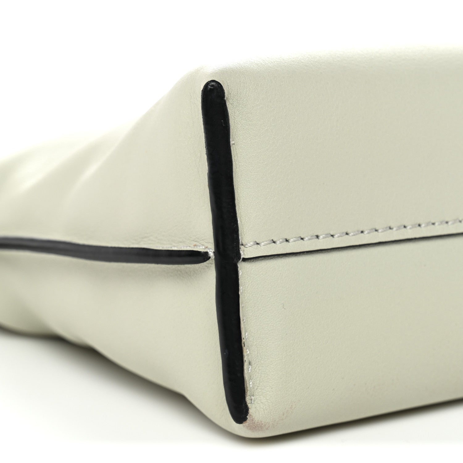 Calfskin Mini Flamenco Knot Clutch Light Celadon
