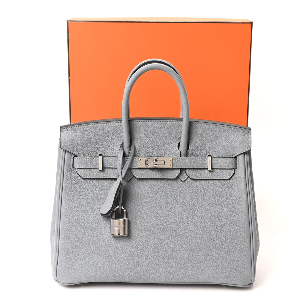 Togo Birkin 25 Gris Pantin