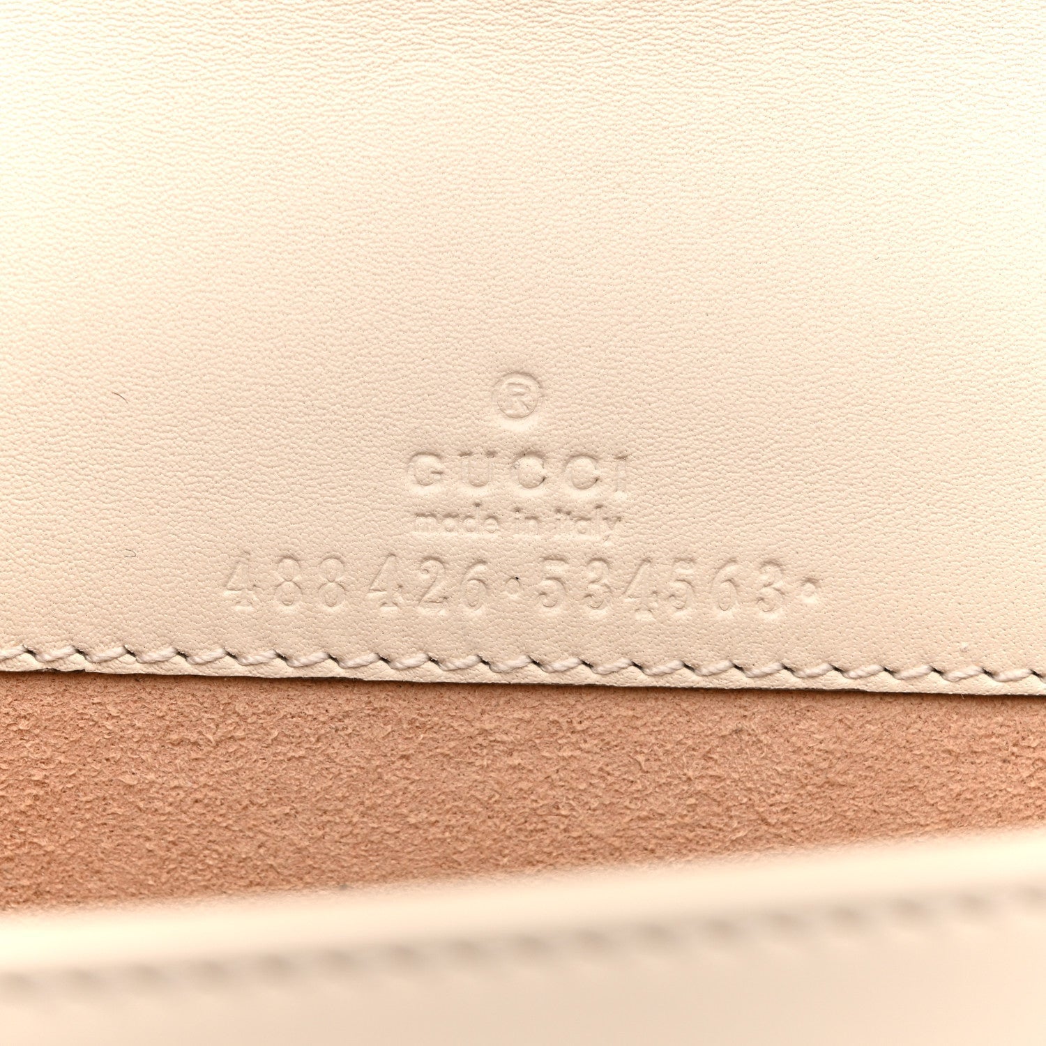 Calfskin Matelasse GG Marmont Mini Bag White