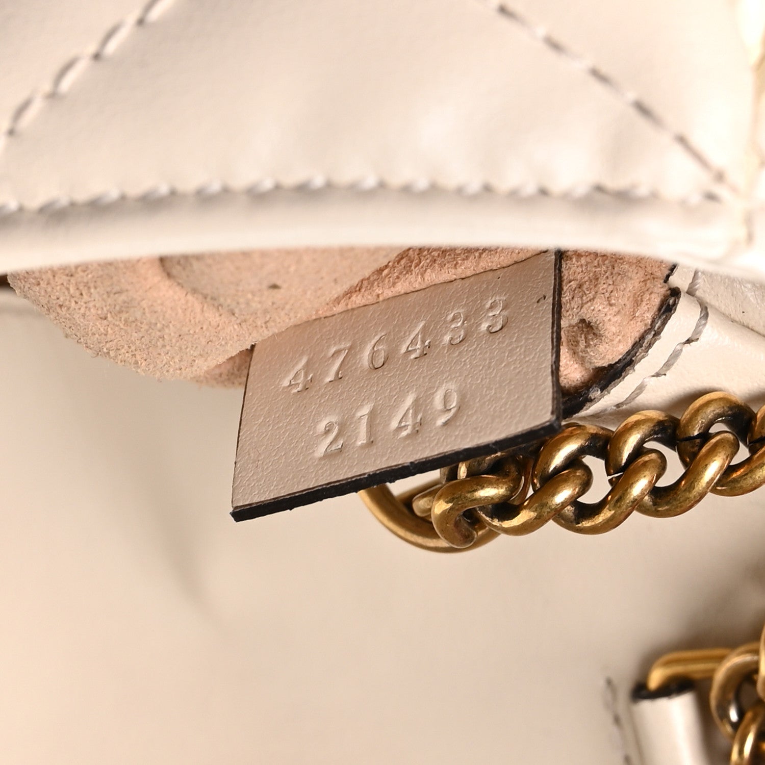 Calfskin Matelasse Super Mini GG Marmont Shoulder Bag White