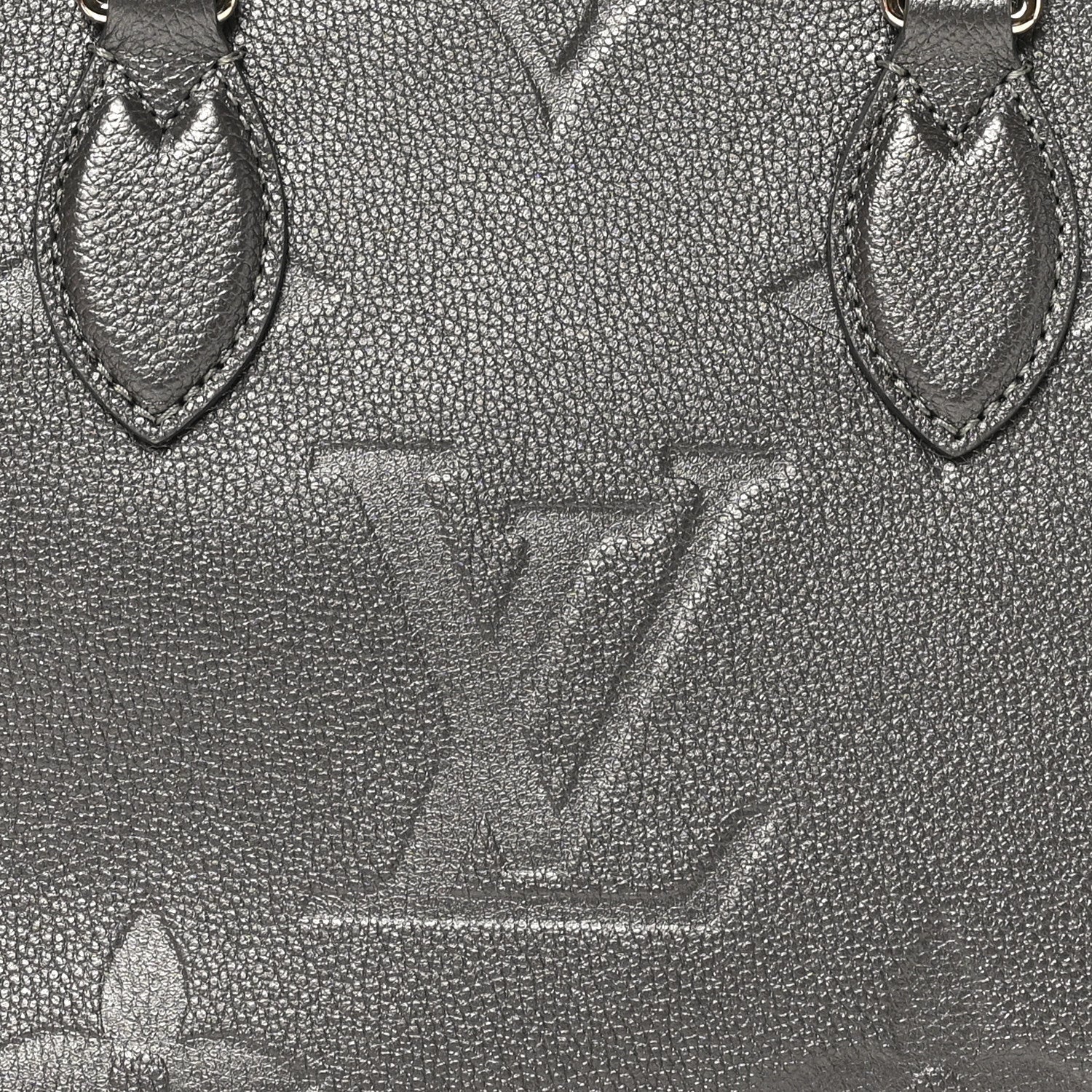 Metallic Empreinte Monogram Giant Onthego PM Gun Metal