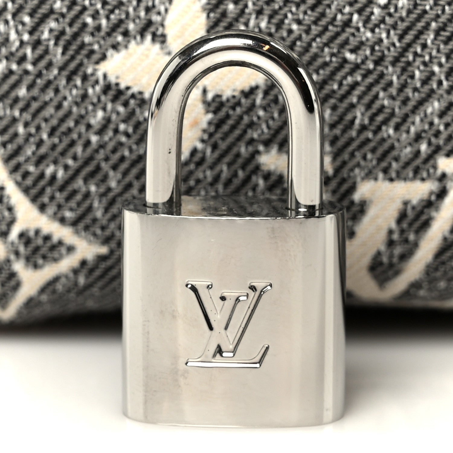 Denim Monogram Jacquard Speedy Bandouliere 25 Black